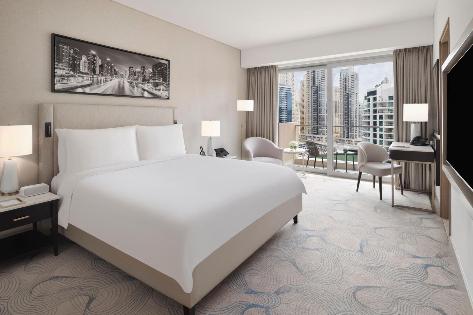 فندق العنوان مرسى دبي المظهر الخارجي الصورة A guest room at the hotel